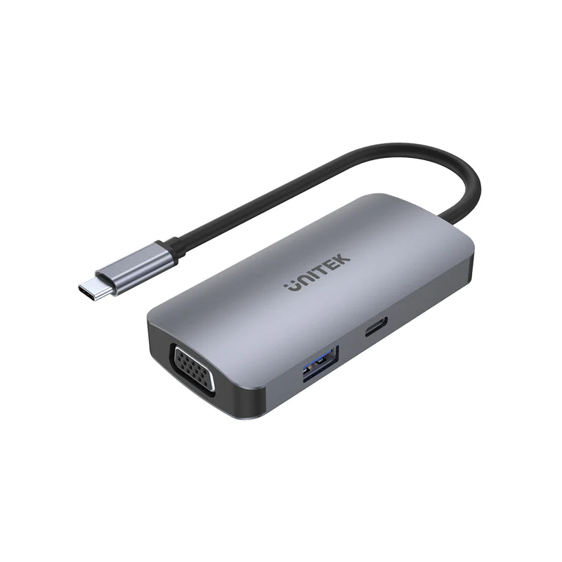 Unitek D1051A uHUB P5 Trio 5-in-1 USB-C Hub with MST Triple Monitor and 100W Power Delivery Unitek D1051A uHUB P5 Trio 5-in-1 USB-C Hub with MST Triple Monitor and 100W Power Delivery